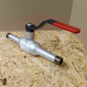 Kohout kulový přivařovací svařovaný s ruč. pákou WKN 2ct DN15 PN40 P235GH PTFE+C/304 L=230