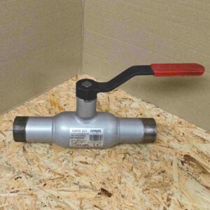 Kohout kulový přivařovací svařovaný s ruč. pákou WKN 2ct DN40 PN40 P235GH PTFE+C/304 L=260